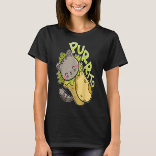 T-shirt purrito t drôle chat pun burrito taco