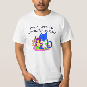 T-shirt putréfié corrompu de chats