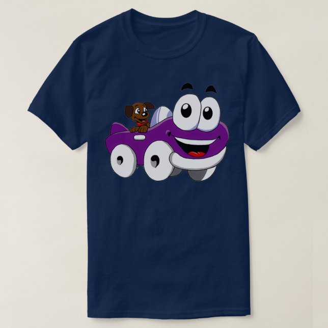 T-shirt Putt Putt Car Humonge Entertainment Jeu (Design devant)