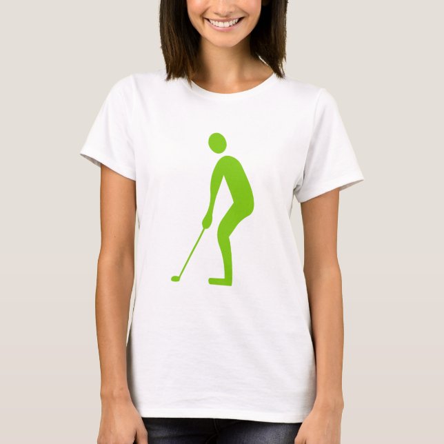 T-shirt Putting - Martian Green (Devant)