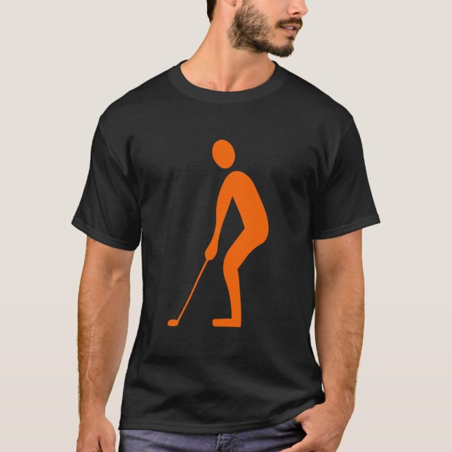 T-shirt Putting - Orange (Devant)