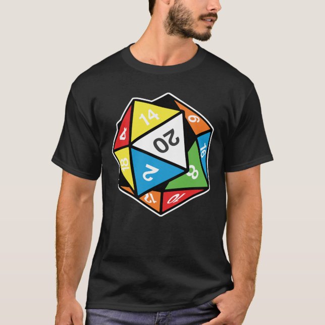 T-shirt Puzzle à 20 côtés (Devant)