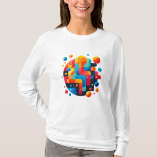 T-shirt Puzzle Abstrait