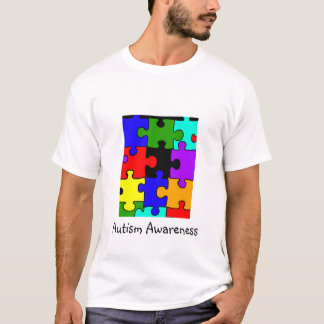 T-shirt puzzle d'autisme, sensibilisation sur l'autisme