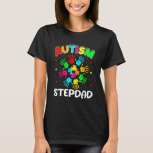 T-shirt Puzzle de beau-père autiste Soutien à la famille S