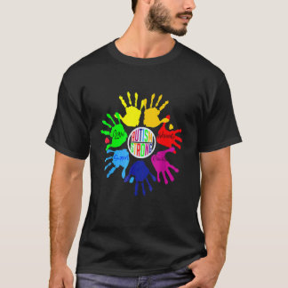 T-shirt Puzzle de la main de la langue des signes de sensi