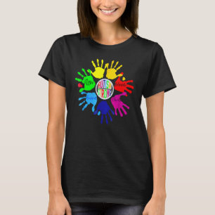 T-shirt Puzzle de la main de la langue des signes Sensibil