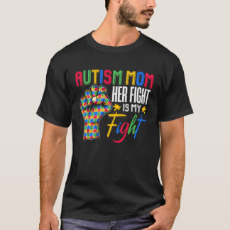 T-shirt Puzzle de la mère autiste Poing Autisme Sensibilis