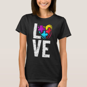 T-shirt Puzzle de sensibilisation à l'autisme Entendre Amo