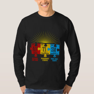 T-shirt Puzzle de sensibilisation à l'Ism Élément chimique