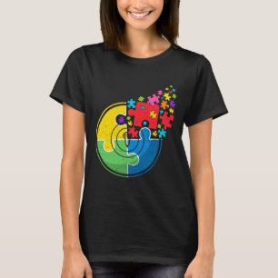 T-shirt Puzzle Lacrosse Support Sensibilisation sur l'auti