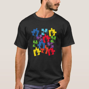 T-shirt Puzzle Main Be Genre Sensibilisation sur l'autisme