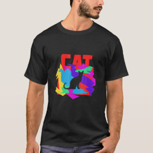 T-shirt Puzzle mosaïque animal chat