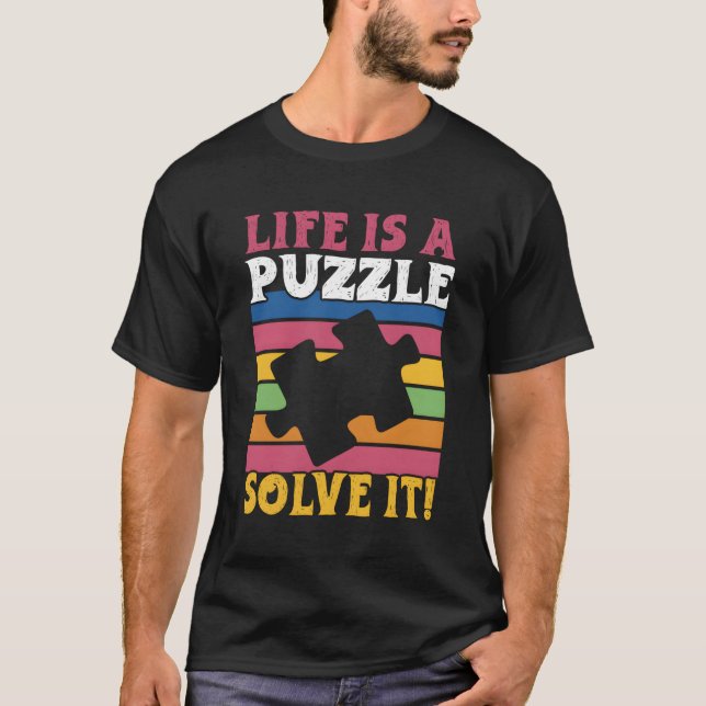 T-shirt Puzzle Puzzle maître Puzzle (Devant)