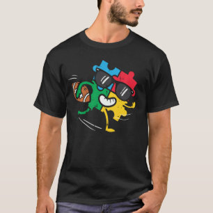 T-shirt Puzzle Sensibilisation sur l'autisme de football a