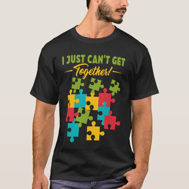 T-shirt Puzzle Solving Puzzles Hobby Crossword   6 (Devant)