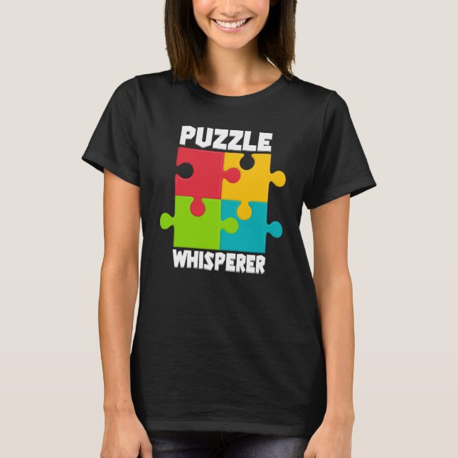 T-shirt Puzzle Solving Puzzles Hobby Crossword   7 (Devant)