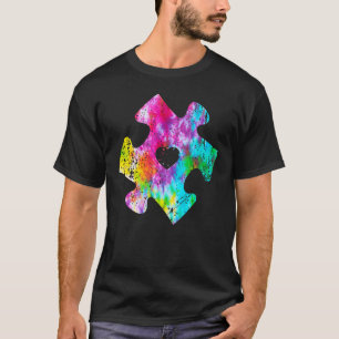 T-shirt Puzzle Tie Dye Sensibilisation à l'autisme Hommes