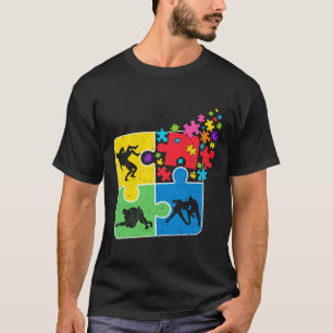 T-shirt Puzzle Wrestling Support Autism Awareness Men Wome