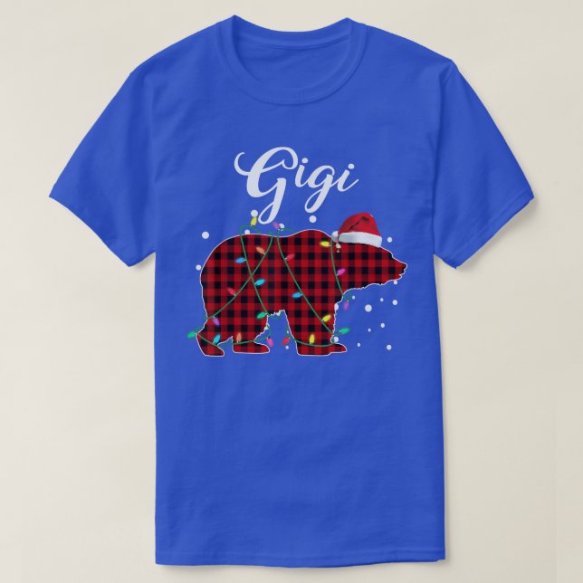 T-shirt Pyjama de buffle à correspondance rouge gigi (Design devant)