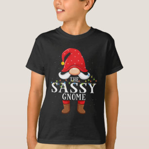 T-shirt Pyjama de Noël assorti pour famille Gnome Sy 