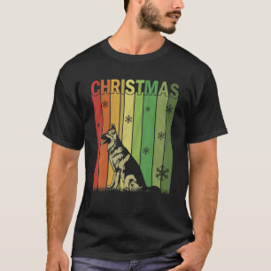 T-shirt Pyjama de Noël de famille assorti Chien Berger All