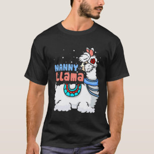 T-shirt Pyjama de Noël de famille assorti Nanny Lama