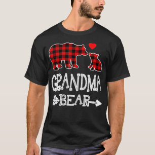 T-shirt Pyjama de Noël de l'ours de grand-mère rouge corre