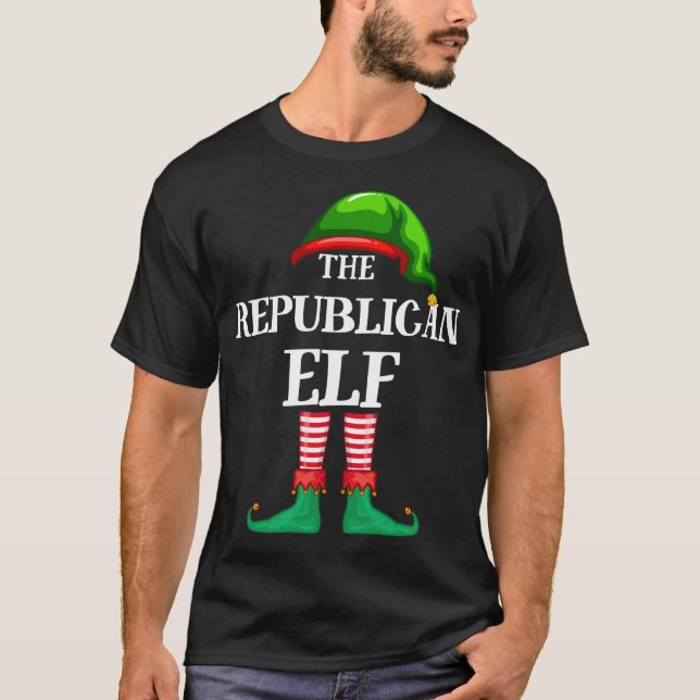 T-shirt Pyjama de Noël des Elfes républicains (Devant)