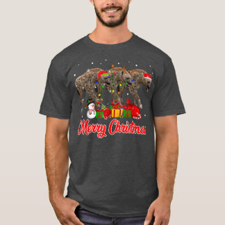 T-shirt Pyjama de Noël Hyena Funny Jumeaux Animaux L