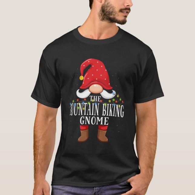 T-shirt Pyjama famille Gnome VTT (Devant)