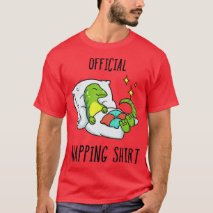 T-shirt Pyjama lézard couché tête de couchage 1