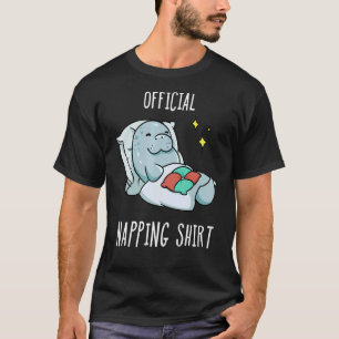 T-shirt Pyjama Manatee dormant tête de couchage