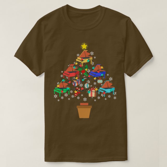 T-shirt pyjama piano  (Design devant)