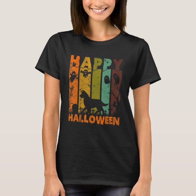 T-shirt Pyjamas correspondant Costume d'Halloween Retro Bo (Devant)