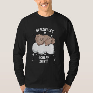 T-shirt Pyjamas de caniche à jouet couchage