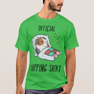 T-shirt Pyjamas de cochon de Guinée endormi