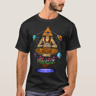T-shirt Pyramide de Bouddha psychédélique
