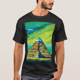 T-shirt Pyramide de style Van Gogh
