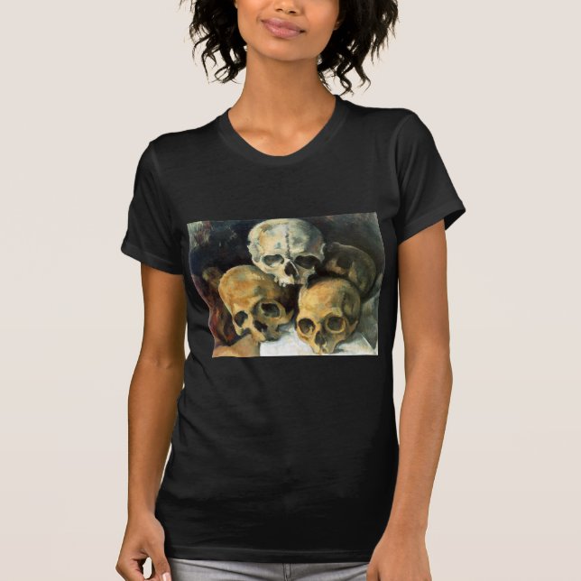 T-shirt Pyramide des crânes Paul Cezanne (Devant)