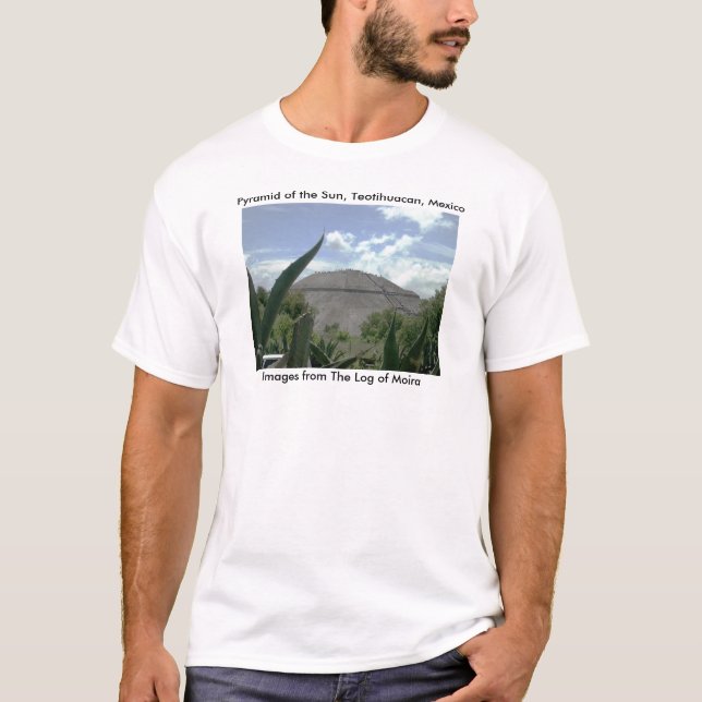 T-shirt Pyramide du Sun, Teotihuacan, Mexique (Devant)