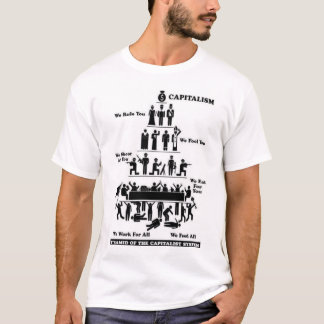 T-shirt Pyramide du système capitaliste