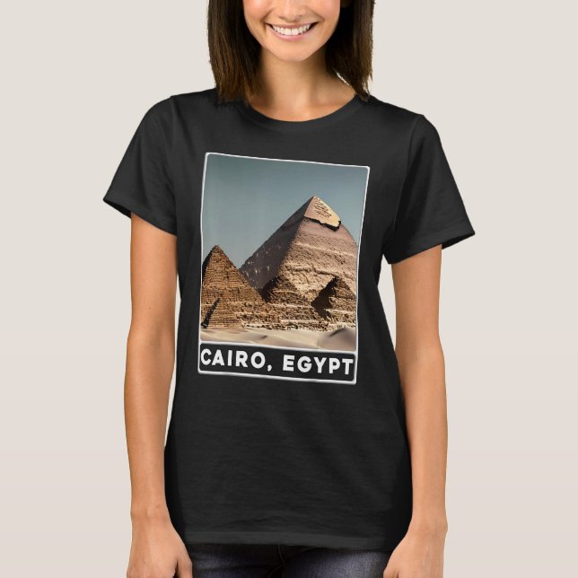 T-shirt Pyramides de Gizeh Cairo Egypte Souvenir (Devant)