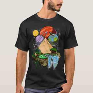 T-shirt Pyramides égyptiennes de l'espace
