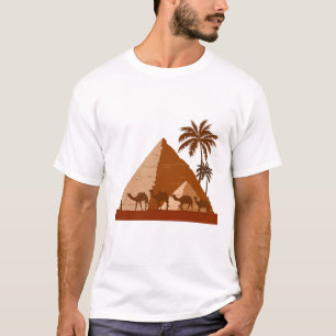 T-shirt Pyramides égyptiennes Venir et Visiter Egypte Cade