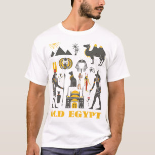 T-shirt Pyramides et symboles de la vieille Égypte
