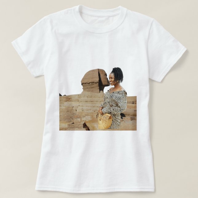 T-shirt Pyramides Sphinx Ancien Souvenir Égypte (Design devant)