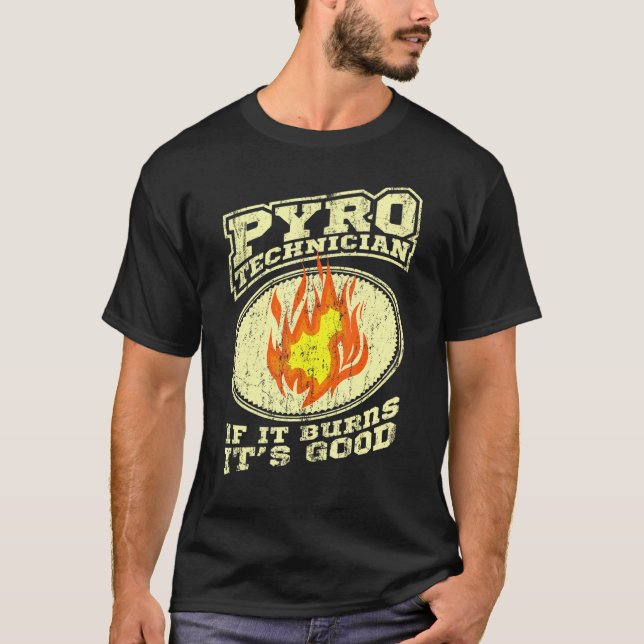 T-shirt Pyrotechnicien Équipage Pyrotechnique Fireworks Py (Devant)