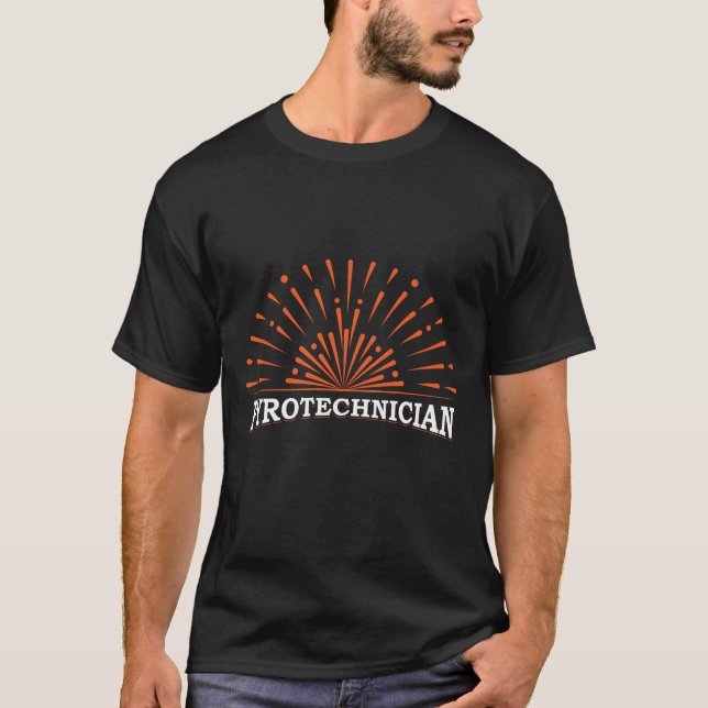 T-shirt Pyrotechnicien Équipage Pyrotechnique Fireworks Py (Devant)