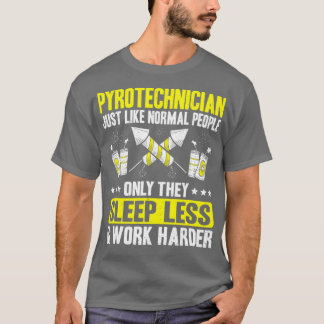 T-shirt Pyrotechnie Travail Harder Fireworks Pyrotechnicie